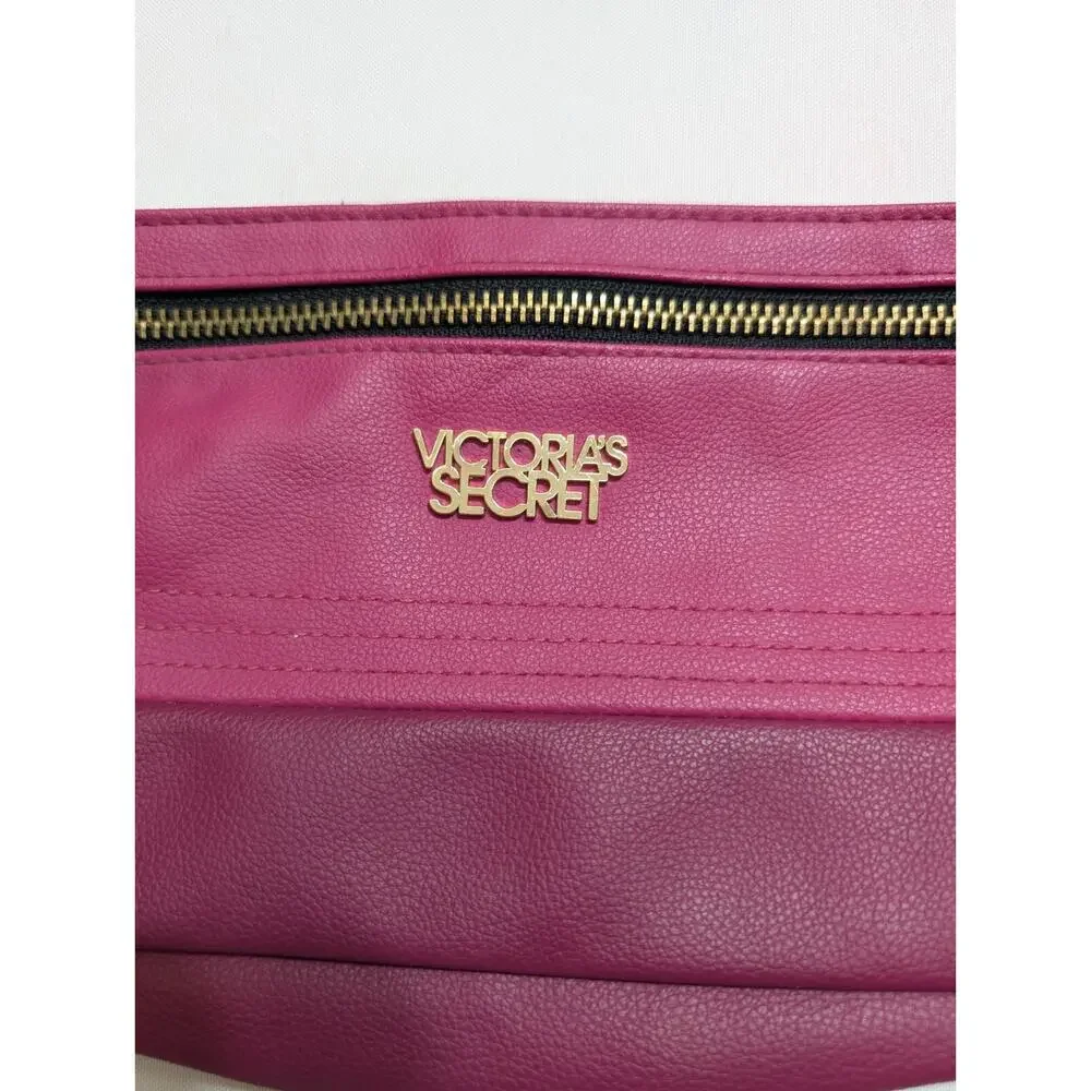 Victoria Secret VS Clutch Purse Wallet Pink Gold Tone Accents Approx. 10
